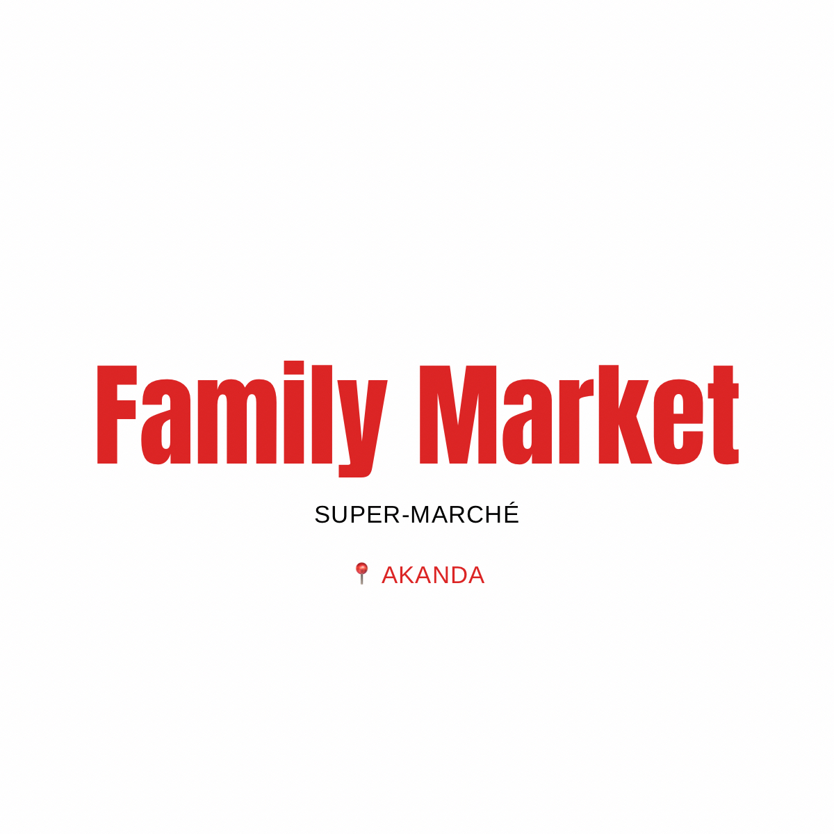 Bannière Family Market